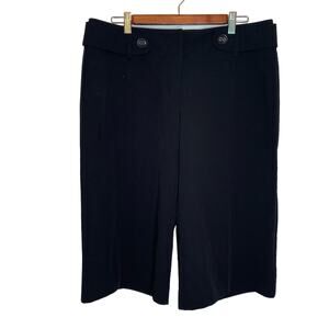 Y2K Maurice's Office Siren Cropped Black Capri Pants 2010s Indie Tumblr 11/12